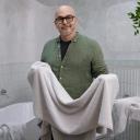 Neale Whitaker Bath Mat Granite Oyster