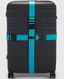 Nere Two Ways Luggage Strap in Deep Teal | StrandBags.com
