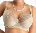 Nessa Selena Beige Embroidered Non-Padded Bra