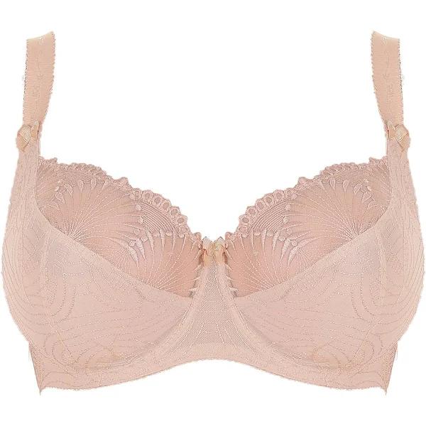 Nessa Selena Beige Embroidered Non-Padded Bra