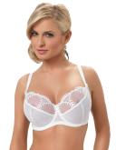 Nessa Selena White Embroidered Non-Padded Bra