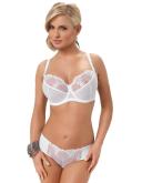 Nessa Selena White Embroidered Non-Padded Bra