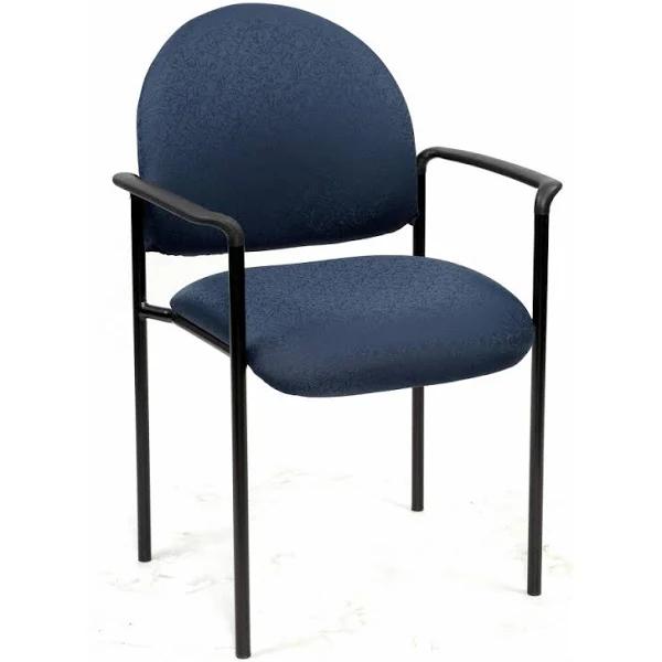 Neutron Visitor Chair & Arms Blue Fabric