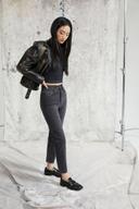 Neuw Women's Lola Mom Jeans Phantom Black, Size 25