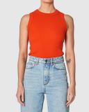 Neuw Womens Jonesy Singlet Campari Orange Size XS