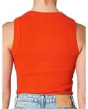 Neuw Womens Jonesy Singlet Campari Orange Size XS