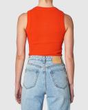 Neuw Womens Jonesy Singlet Campari Orange Size XS