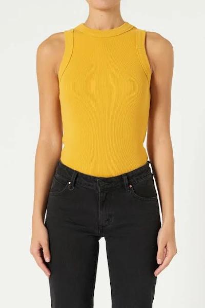 Neuw Womens Jonesy Singlet Marigold Size XS