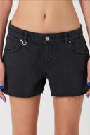 Neuw Womens Low Ryder Shorts Summer Black Size 26