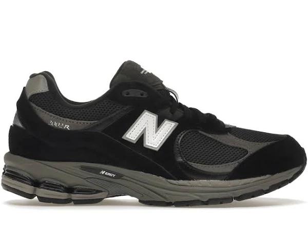 New Balance 2002R Black Dark Grey White