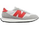 New Balance 237 Concrete Grey Matter True Red