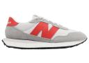 New Balance 237 Concrete Grey Matter True Red
