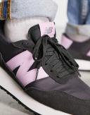 New Balance 237 Sneakers in Black and Purple