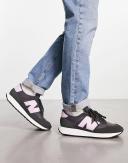 New Balance 237 Sneakers in Black and Purple