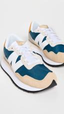 New Balance 237 Sneakers | Tan/Blue | Size 8 | East Dane