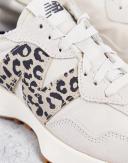 New Balance 327 Animal Sneakers in Off White and Leopard