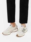 New Balance 327 Animal Sneakers in Off White and Leopard