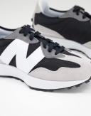 New Balance 327 Black White Grey