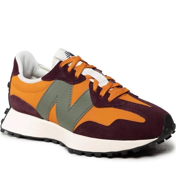 New Balance 327 Madras Orange Burgundy