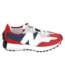 New Balance 327 Natural Indigo Team Red
