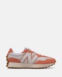 New Balance Men's 327 White/Paradise Pink - Size 13