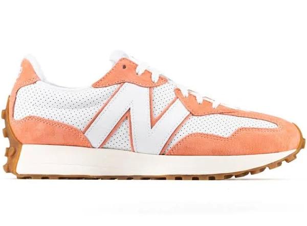 New Balance Men's 327 White/Paradise Pink - Size 13