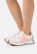New Balance 327 Sneakers in Cream and Pink-White