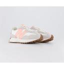 New Balance 327 Sneakers in Cream and Pink-White