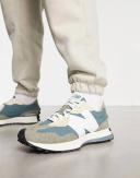 New Balance 327 Sneakers in Grey and Light Blue