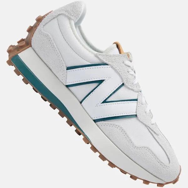 New Balance 327 Sneakers in Off White and Green