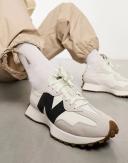 New Balance 327 Sneakers in Off White & Black