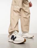 New Balance 327 Sneakers in Off White & Black