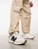 New Balance 327 Sneakers in Off White & Black