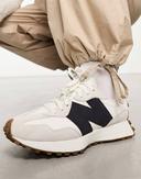 New Balance 327 Sneakers in Off White & Black