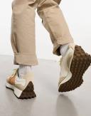 New Balance 327 Sneakers in Off White & Tan