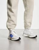 New Balance 327 Sneakers in White and Blue