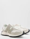 New Balance 327 Sneakers in White and Leopard