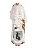 New Balance 327 Sneakers in White and Leopard