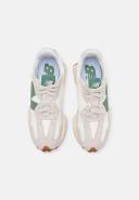 New Balance 327 Sneakers in White & Green