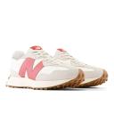 New Balance 327 Sneakers in White & Pink