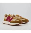 New Balance 327 Trainers in Tan and Pink-Grey