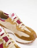 New Balance 327 Trainers in Tan and Pink-Grey