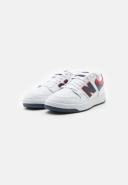 New Balance 480 Sneakers in White, Red and Navy
