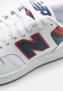 New Balance 480 Sneakers in White, Red and Navy