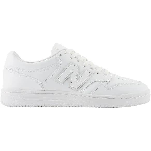 New Balance 480 Sneakers in White, Red and Navy
