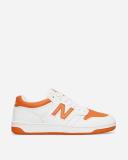 New Balance 480 Trainers in White and Orange