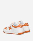 New Balance 480 Trainers in White and Orange