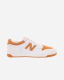 New Balance 480 Trainers in White and Orange