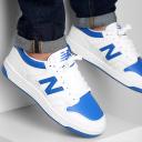 New Balance 480 Unisex Trainers, Size: 40, White/blue - shoes