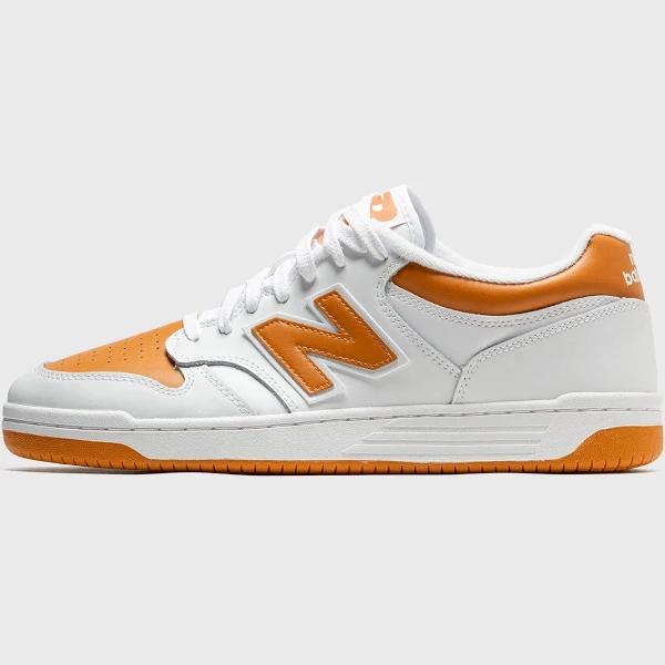 New Balance 480 Unisex Trainers, Size: 42, White/orange - shoes